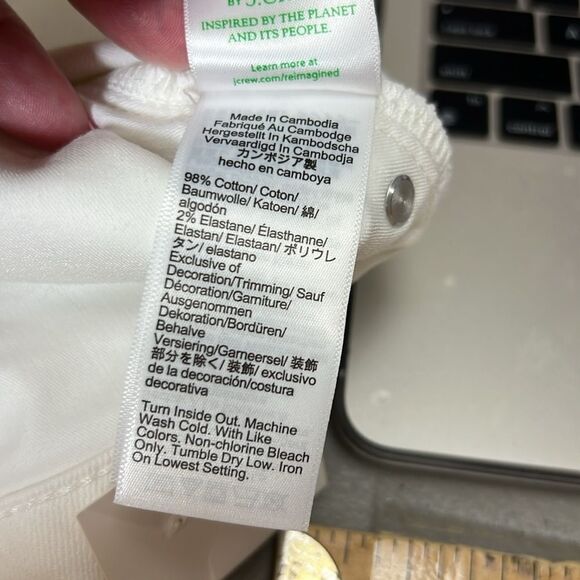 J. Crew CH680 White J.Crew: Slim-wide Jean For Women NWT - Picture 14 of 15